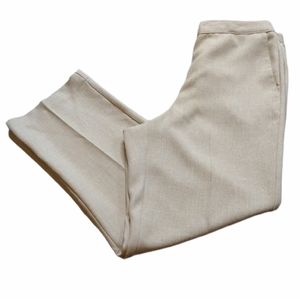 Alfred Dunner Beige Pants Pull On Pockets size 10